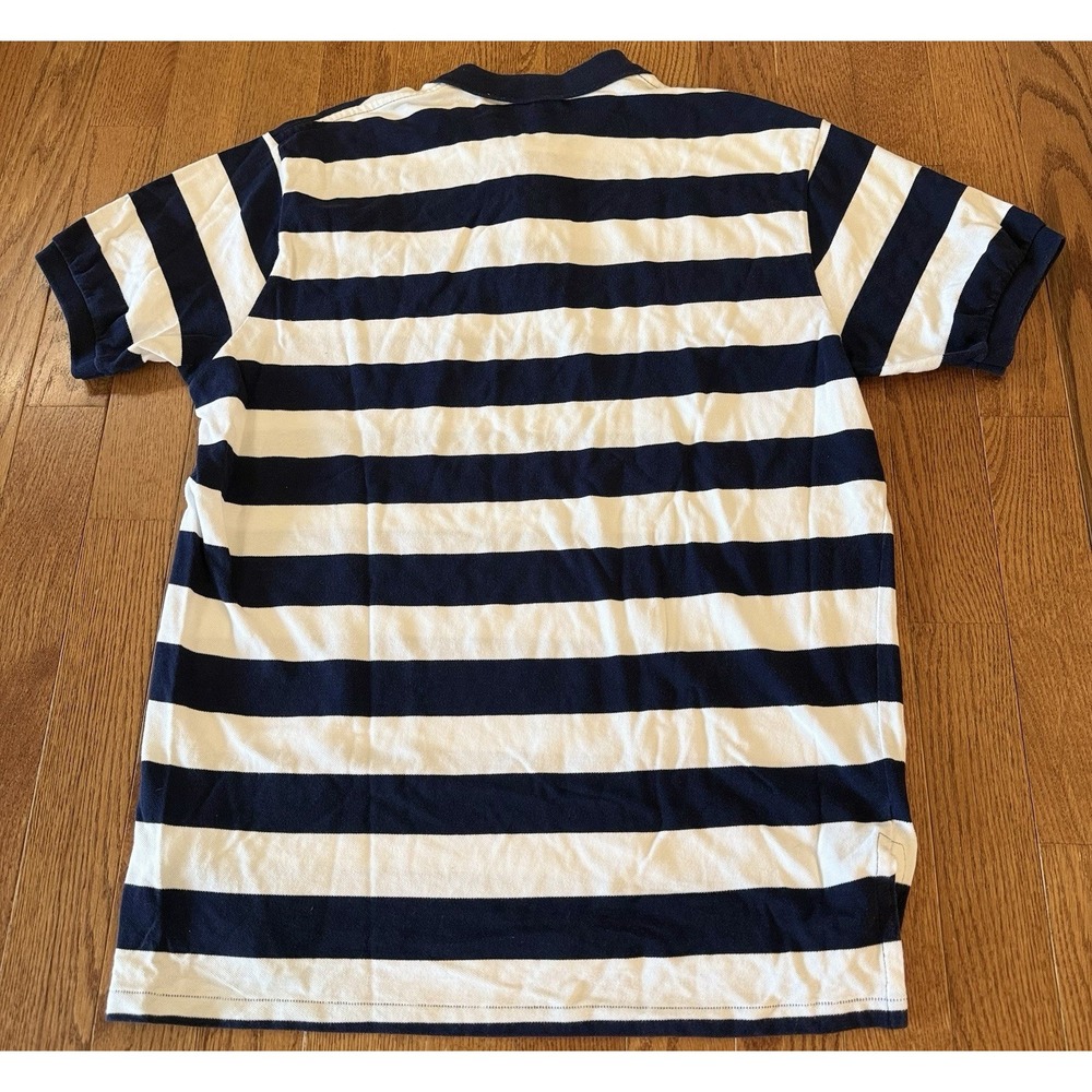 Polo Ralph Lauren Men's Polo Shirt Navy And White Stripes Pony Logo Size XXL - Picture 3 of 7